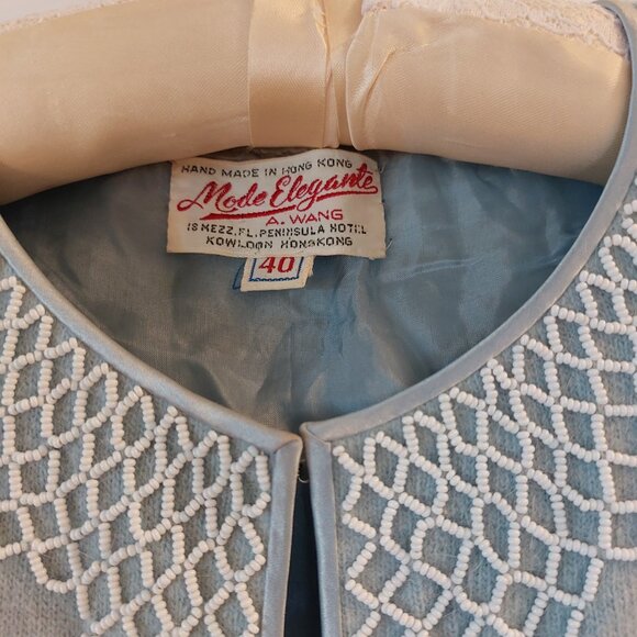 Vintage cashmere beaded sweater - Picture 5 of 5